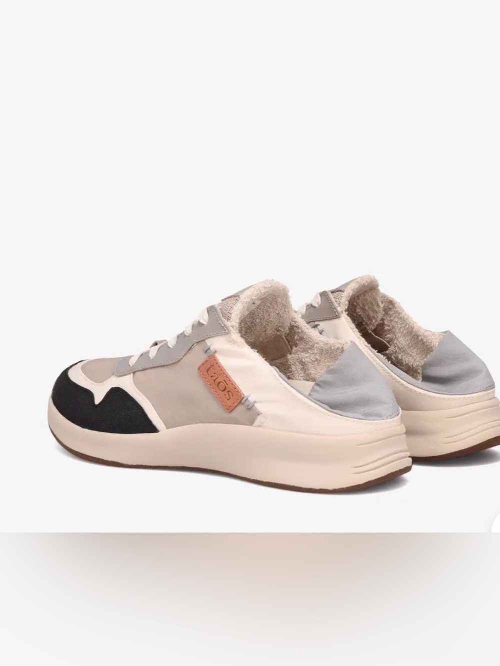 Taos Beige/Periwinkle/Gray Low-Top Slip-On Sneakers - Picture 2 of 11